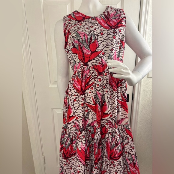ONYII & Company Floral Sleeveless Maxi Dress - Red, Black And White Size L #189 - Picture 11 of 15